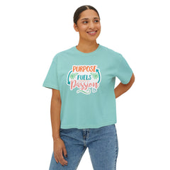 Women's Motivational Boxy Tee, Casual T-Shirt, Inspirational Gift, Self-Worth Apparel, Perfect for Everyday Wear, Confidence Boost
