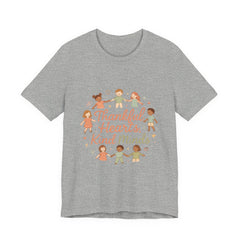 Thankful Hearts Kind Minds T-Shirt — Kids Friendship Positive Message Tee