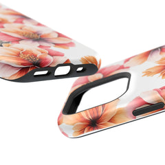 Floral Magnetic Phone Case, Stylish Flower Phone Cover, Durable Magnetic Tough Case, Trendy Floral Design Case, Perfect Gift for Her