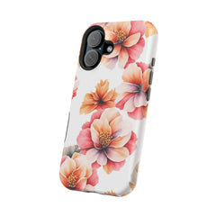 Floral Magnetic Phone Case, Stylish Flower Phone Cover, Durable Magnetic Tough Case, Trendy Floral Design Case, Perfect Gift for Her