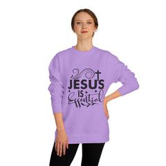 Christian Motivational Sweatshirt - Jesus is Essential, Faith Apparel, Unisex Fashion, Everyday Wear, Perfect Gift for Believers