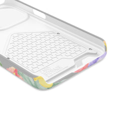 Floral Print Phone Case with Card Holder, Cute Phone Accessory, Gift for Her, Spring Vibes, Functional Phone Wallet