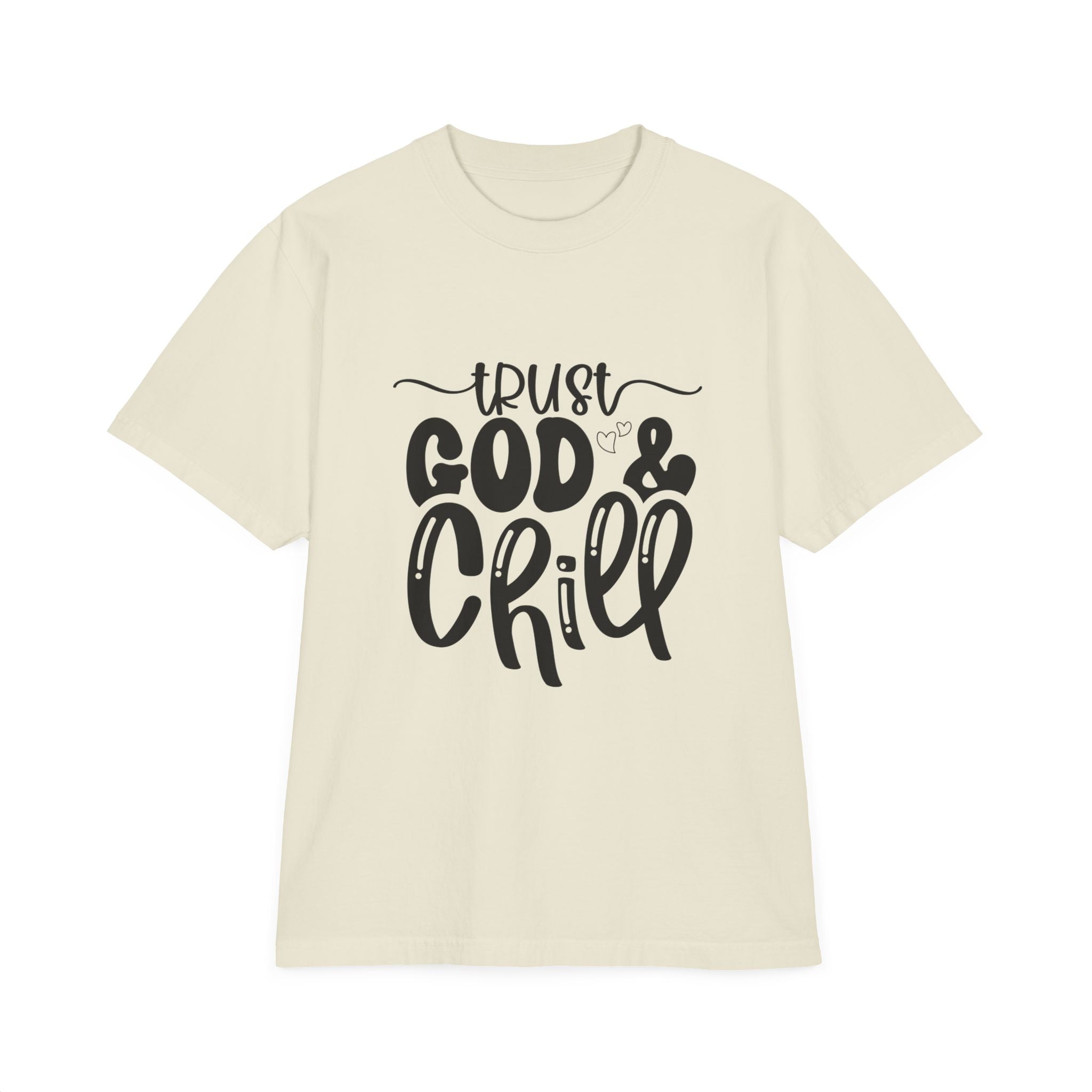 Trust God & Chill Unisex Drop-Shoulder T-Shirt | Relaxed Style Tee for Faith Lovers, Comfortable Casual Wear, Gift for Friends, [...]