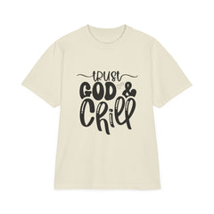 Trust God & Chill Unisex Drop-Shoulder T-Shirt | Relaxed Style Tee for Faith Lovers, Comfortable Casual Wear, Gift for Friends, [...]