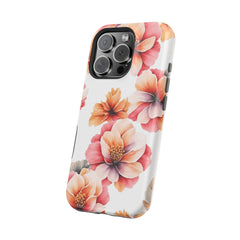 Floral Magnetic Phone Case, Stylish Flower Phone Cover, Durable Magnetic Tough Case, Trendy Floral Design Case, Perfect Gift for Her