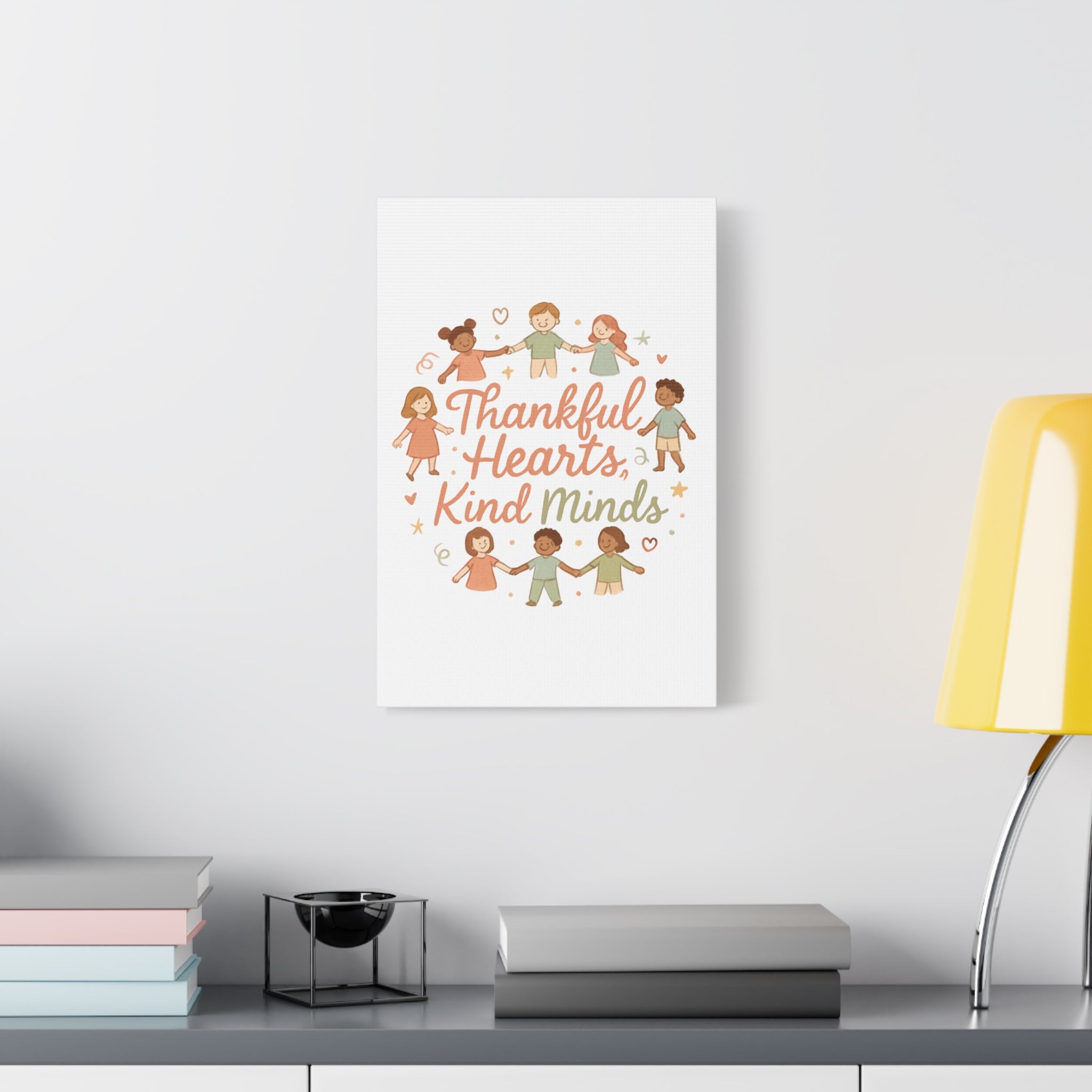 Thankful Hearts, Kind Minds Canvas