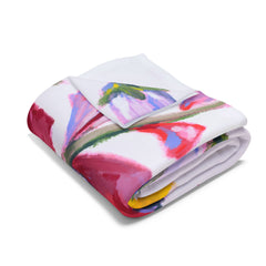Vibrant Floral Arctic Fleece Blanket | Cozy Decor, Gift for Her, Home Essentials, Spring Decor, Wedding Gift