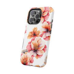 Floral Magnetic Phone Case, Stylish Flower Phone Cover, Durable Magnetic Tough Case, Trendy Floral Design Case, Perfect Gift for Her