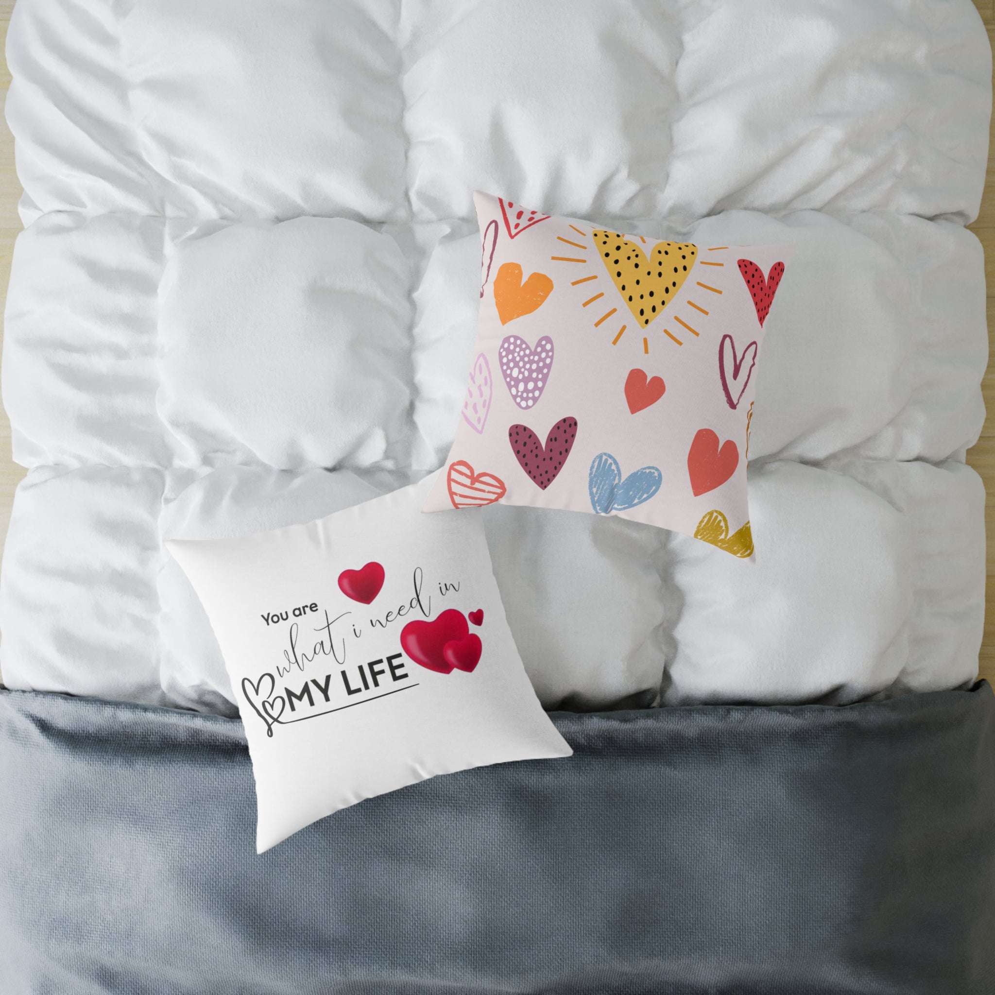 Love Quote Pillow, Decorative Cushion, Valentine's Gift, Home Decor, Cozy Accent Pillow, Heartfelt Gift Idea