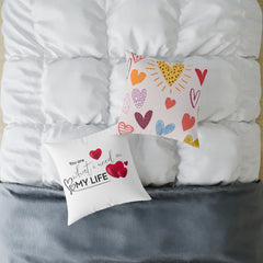 Love Quote Pillow, Decorative Cushion, Valentine's Gift, Home Decor, Cozy Accent Pillow, Heartfelt Gift Idea