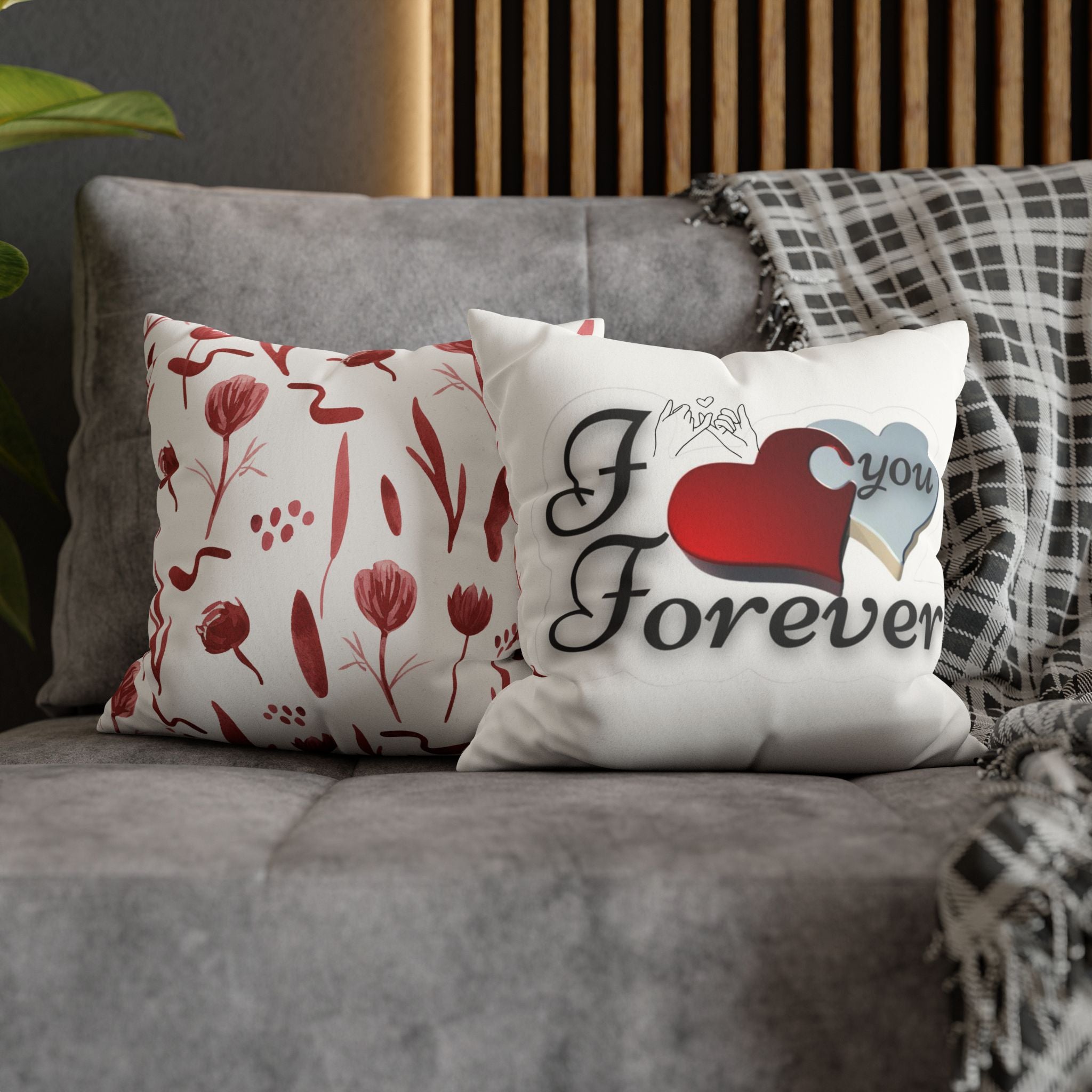 Faux Suede Square Pillowcase