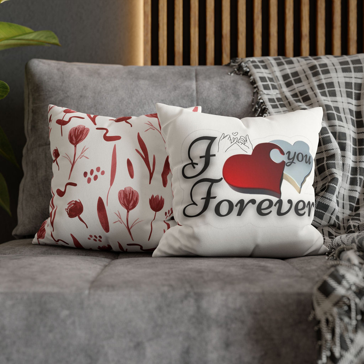 Faux Suede Square Pillowcase