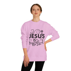 Christian Motivational Sweatshirt - Jesus is Essential, Faith Apparel, Unisex Fashion, Everyday Wear, Perfect Gift for Believers