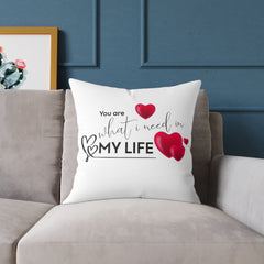 Love Quote Pillow, Decorative Cushion, Valentine's Gift, Home Decor, Cozy Accent Pillow, Heartfelt Gift Idea