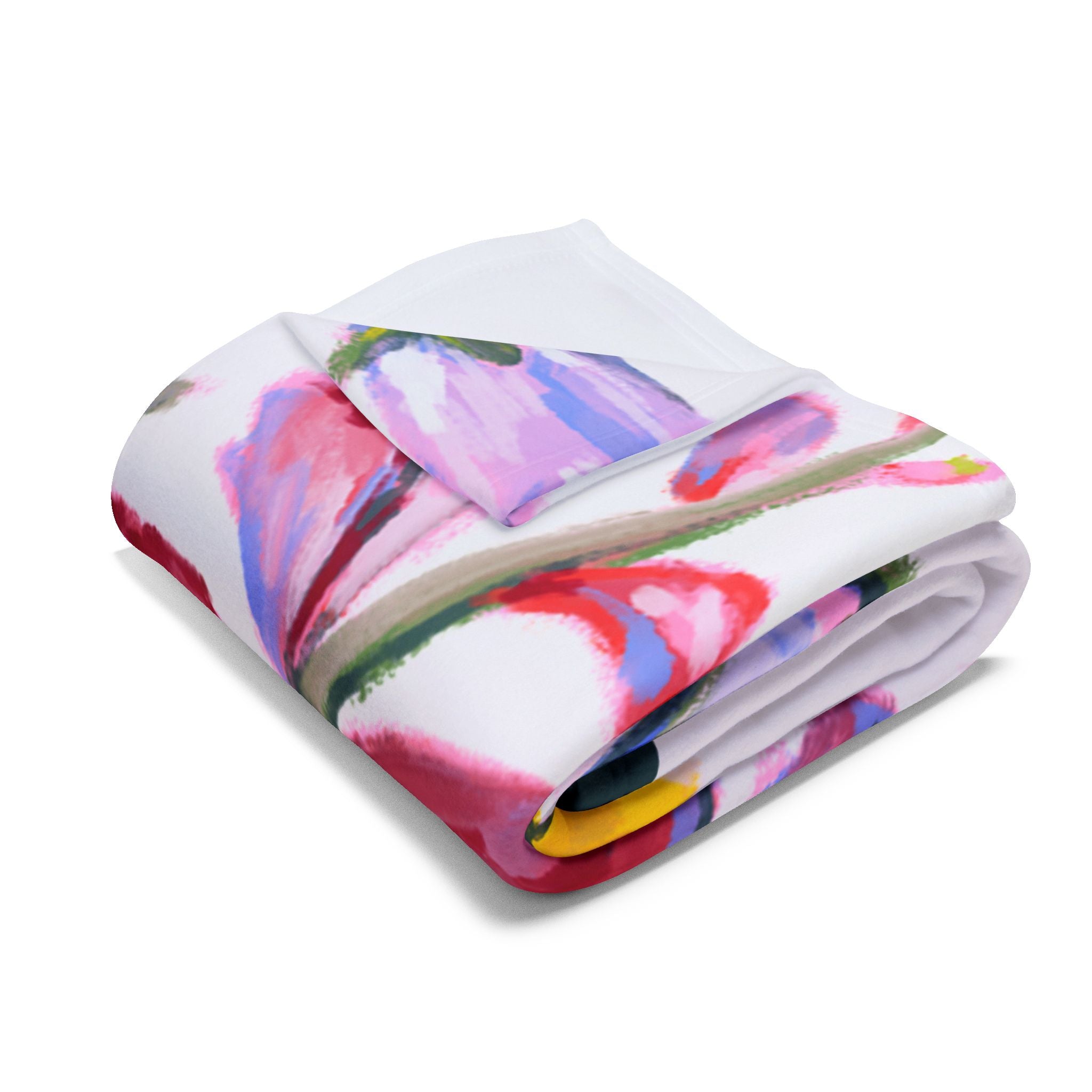 Vibrant Floral Arctic Fleece Blanket | Cozy Decor, Gift for Her, Home Essentials, Spring Decor, Wedding Gift