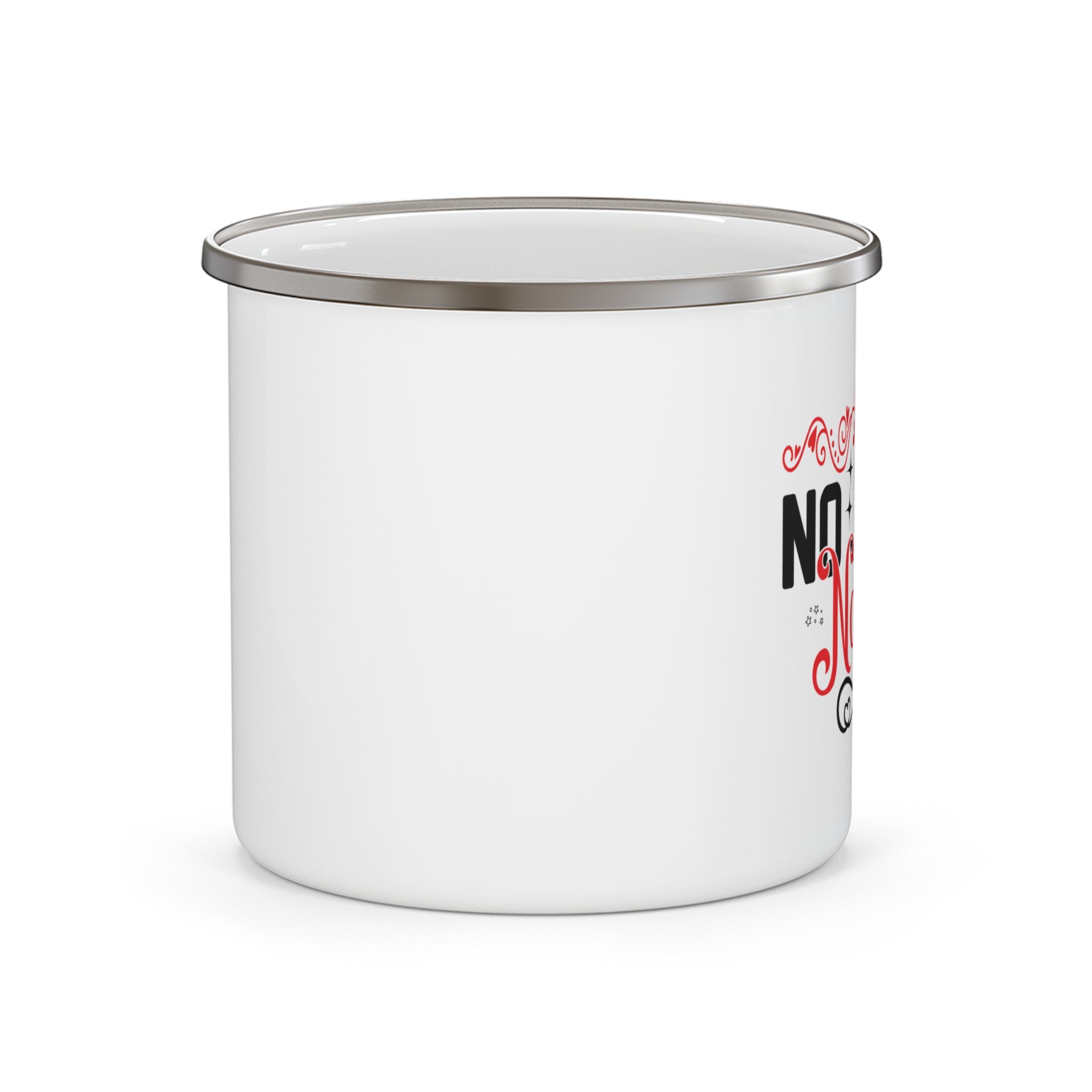 No Jesus No Life Enamel Camping Mug, Religious Coffee Cup, Outdoor Adventure Mug, Hiking Gear, Christian Gift