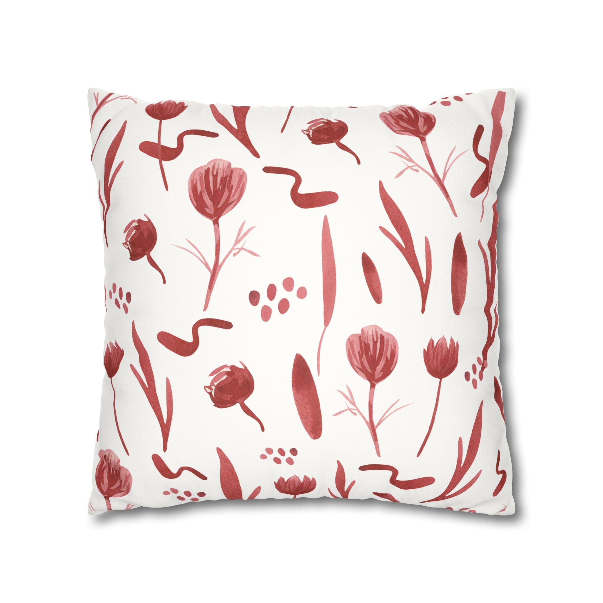 Faux Suede Square Pillowcase