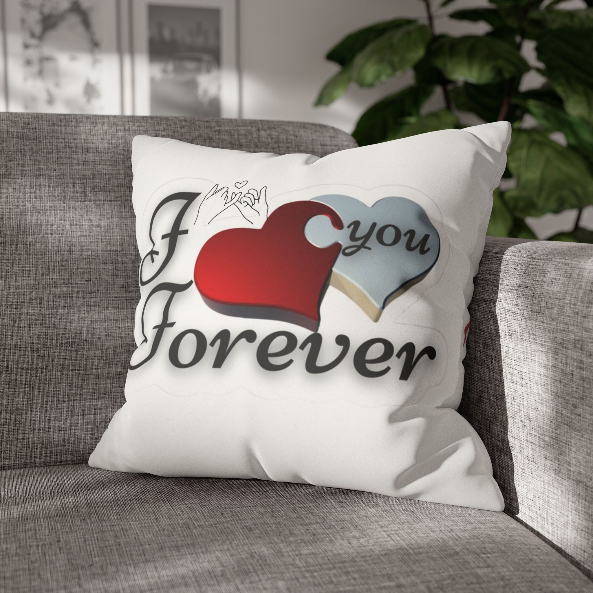 Faux Suede Square Pillowcase