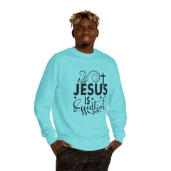 Christian Motivational Sweatshirt - Jesus is Essential, Faith Apparel, Unisex Fashion, Everyday Wear, Perfect Gift for Believers