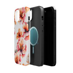 Floral Magnetic Phone Case, Stylish Flower Phone Cover, Durable Magnetic Tough Case, Trendy Floral Design Case, Perfect Gift for Her