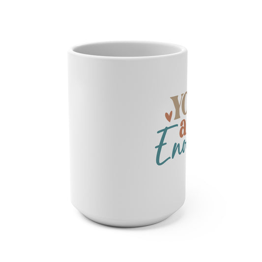 Motivational Typewriter Mug - Encouraging Gift for Writers, Office Decor, Home Coffee Cup, Inspirational Quote Mug, Best Friend Gift