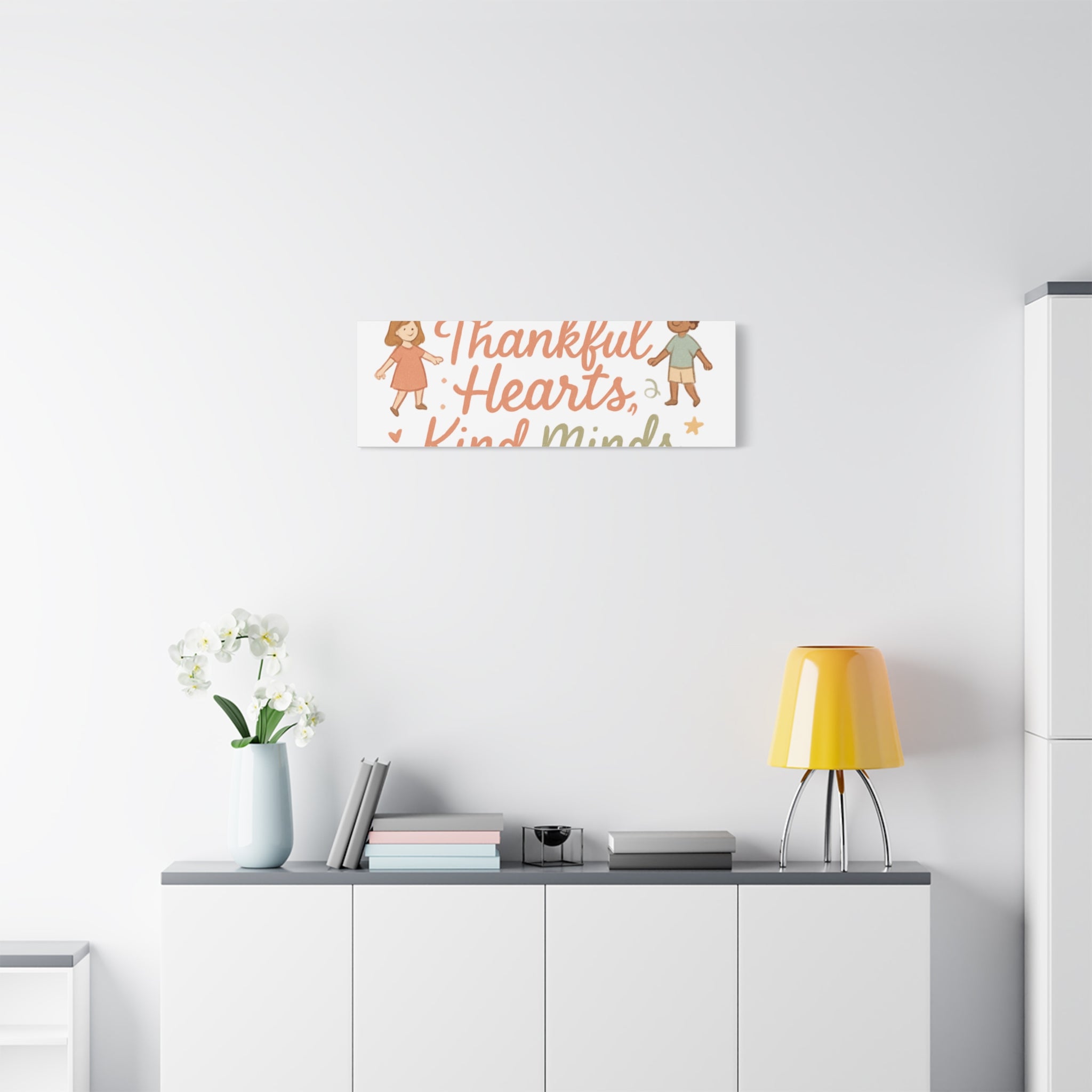 Thankful Hearts, Kind Minds Canvas