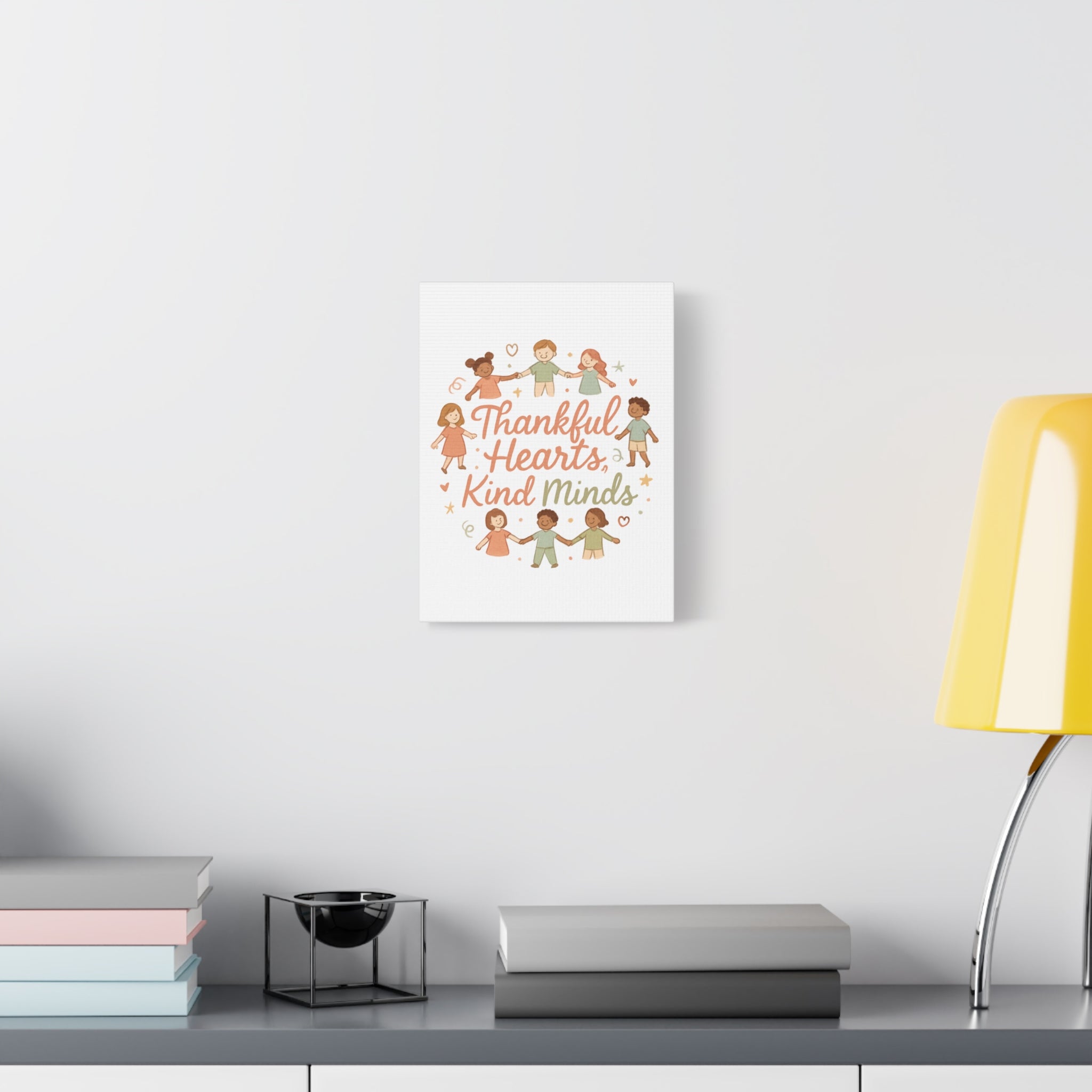Thankful Hearts, Kind Minds Canvas