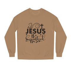 Christian Motivational Sweatshirt - Jesus is Essential, Faith Apparel, Unisex Fashion, Everyday Wear, Perfect Gift for Believers