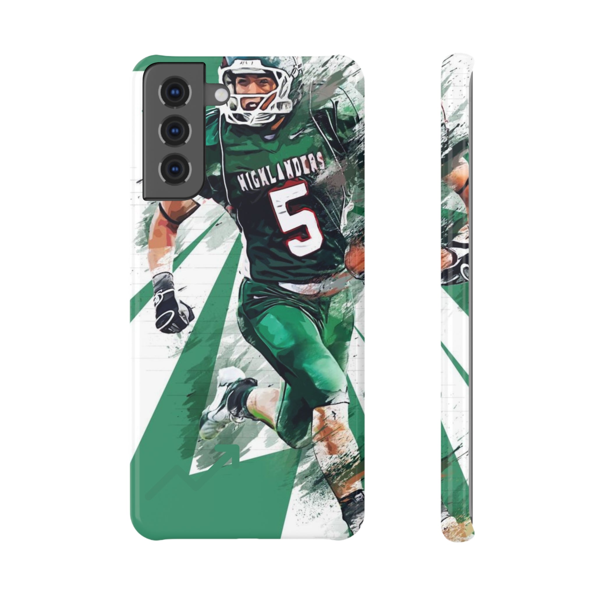 Slim Snap Case for Football Fans, Personalized Phone Cover, Sports Team Gift, High School Football Accessories, Customizable Sports Case