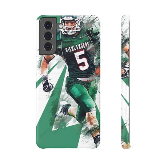 Slim Snap Case for Football Fans, Personalized Phone Cover, Sports Team Gift, High School Football Accessories, Customizable Sports Case