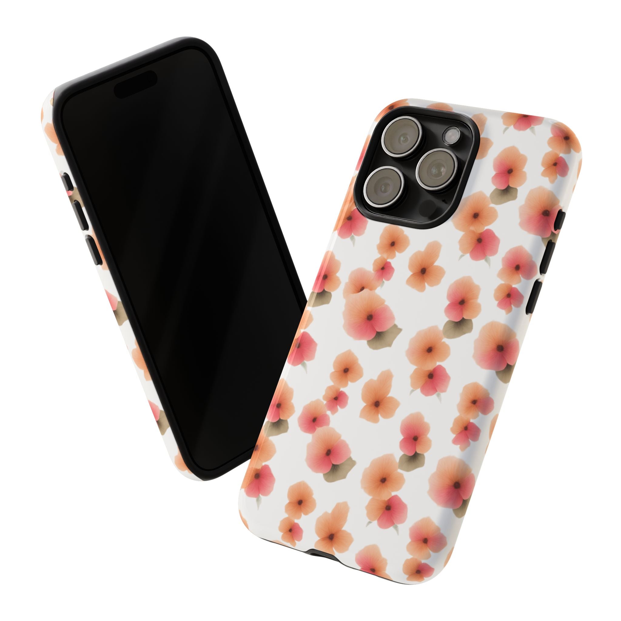 Floral Phone Case for Tough Cases | Stylish Protective Cover, Gift for Her, Trendy Accessory, Flower Design, iPhone Case