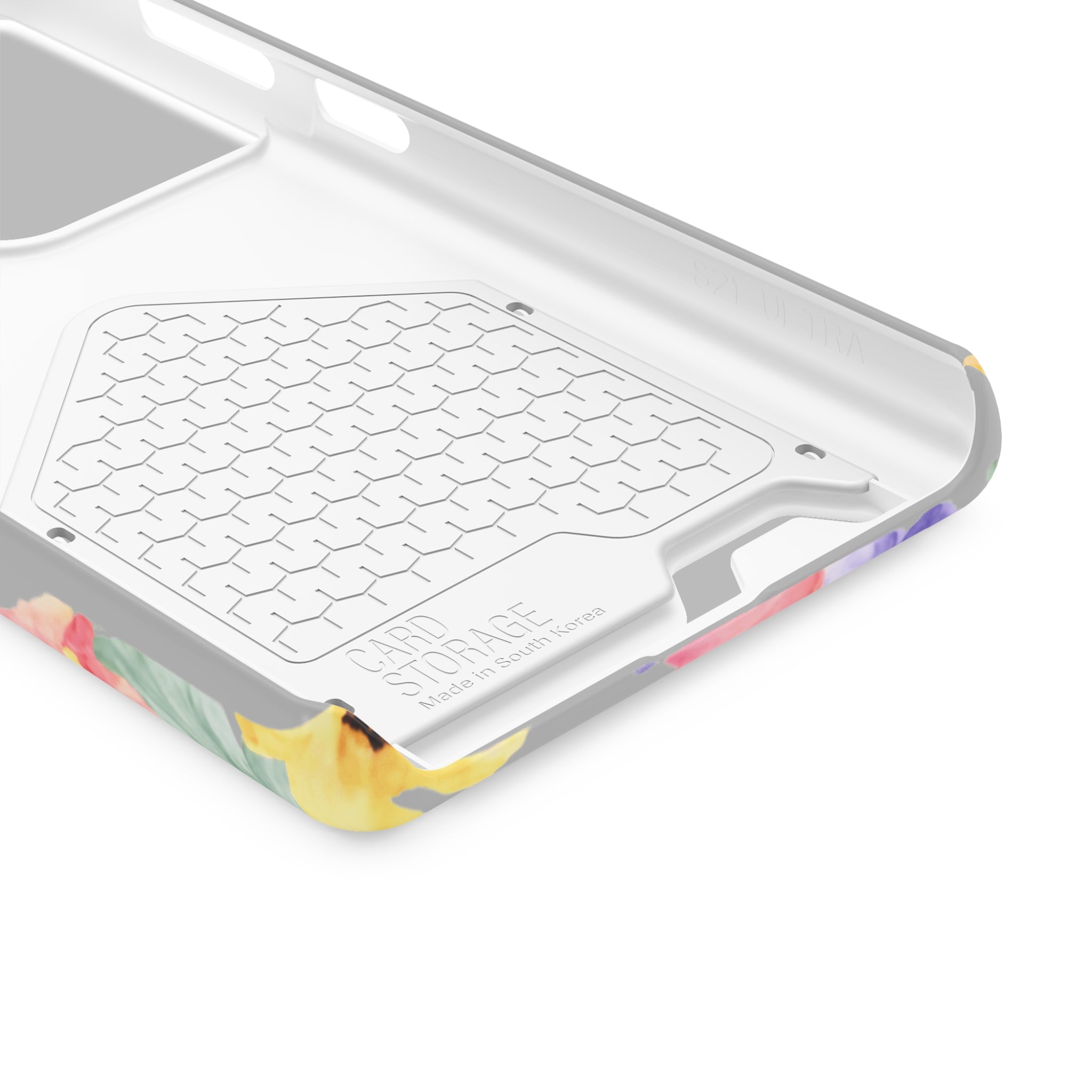 Floral Print Phone Case with Card Holder, Cute Phone Accessory, Gift for Her, Spring Vibes, Functional Phone Wallet