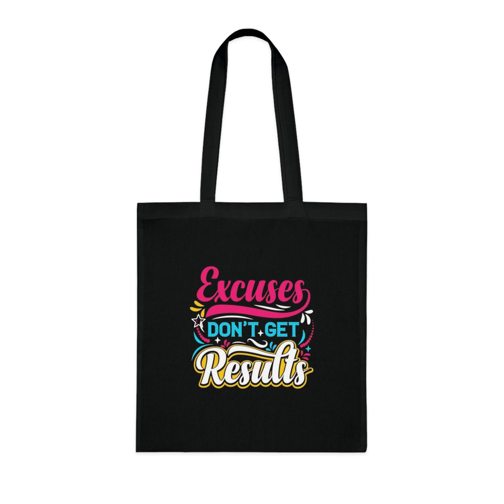 Motivational Cotton Tote Bag: Personalized Eco-Friendly Shopping, Gym, Work, Gift, Fitness