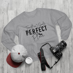 Inspirational Unisex Crew Neck Sweatshirt - Trust in God's Perfect Plan, Cozy Christian Apparel, Gift for Faith Lovers, Inspirational [...]