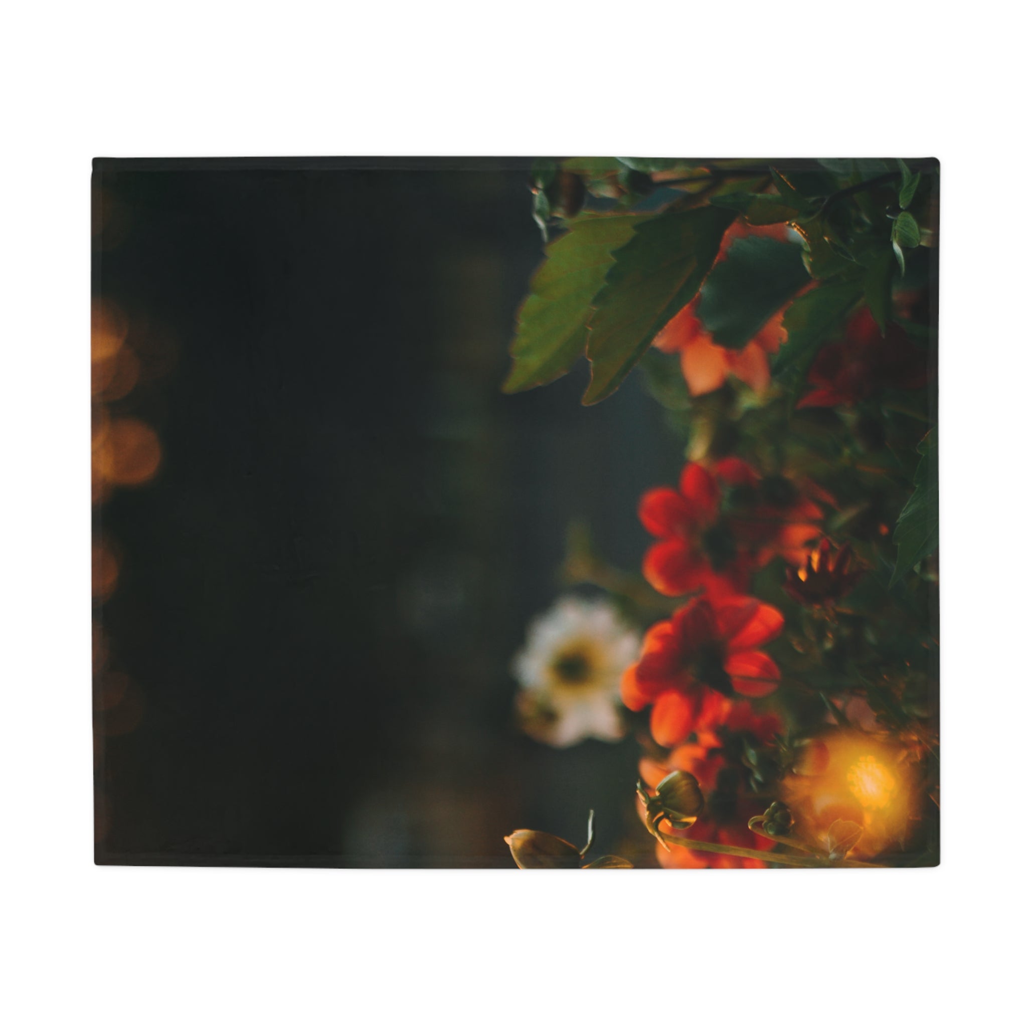 Cozy Floral Fleece Blanket, Soft Blanket for Home Decor, Gift for Her, Snuggle Blanket, Couch Throw for Any Season