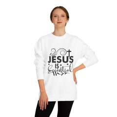 Christian Motivational Sweatshirt - Jesus is Essential, Faith Apparel, Unisex Fashion, Everyday Wear, Perfect Gift for Believers