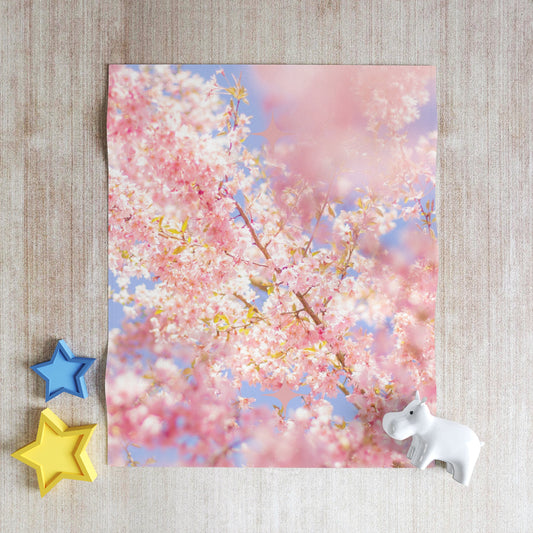 Blossom Breeze Throw Blanket - Cozy Floral Decor, Spring Vibes, Perfect for Home, Gift for Nature Lovers, Picnic Accessory, Outdoor Snuggle