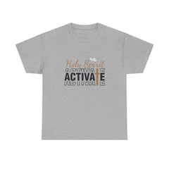 Unisex Heavy Cotton Tee with 'Holy Spirit Activate' Design, Faith-Based Apparel, Christian T-Shirt, Inspirational Clothing, Casual [...]