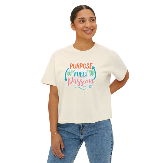 Women's Motivational Boxy Tee, Casual T-Shirt, Inspirational Gift, Self-Worth Apparel, Perfect for Everyday Wear, Confidence Boost