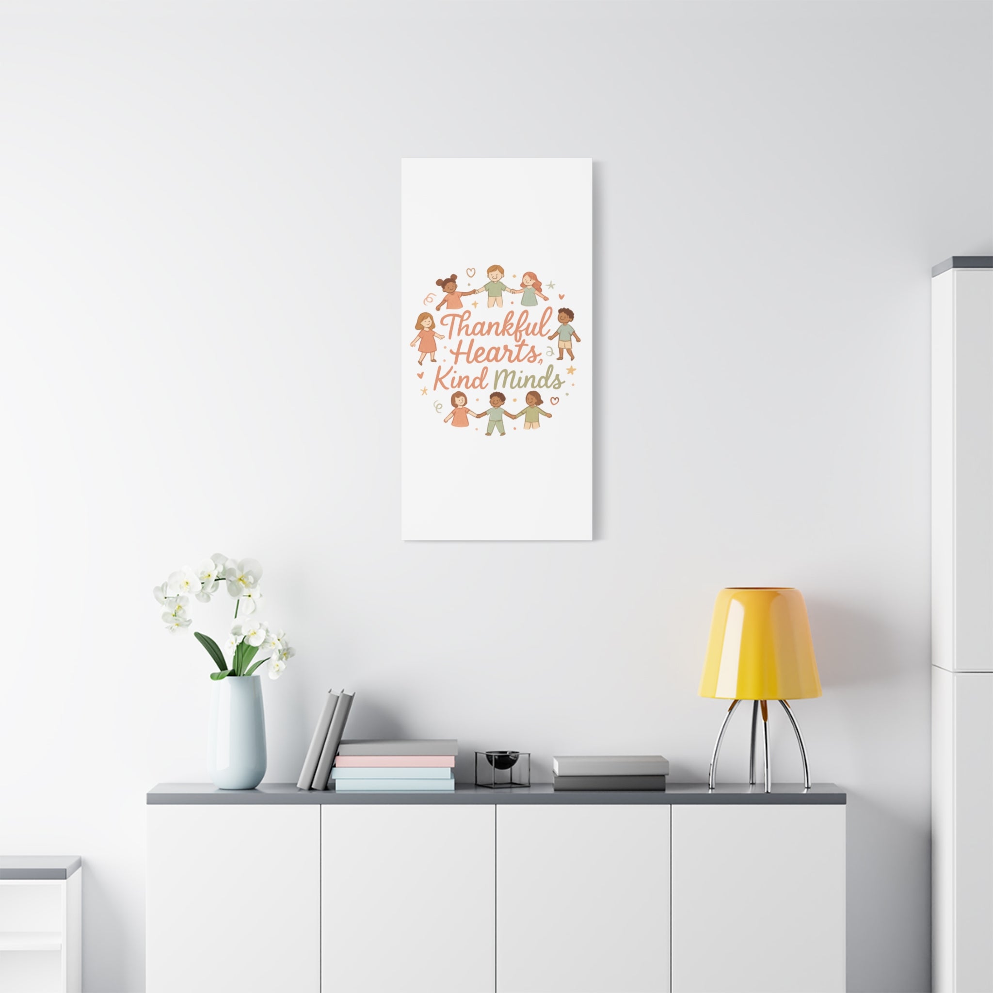 Thankful Hearts, Kind Minds Canvas