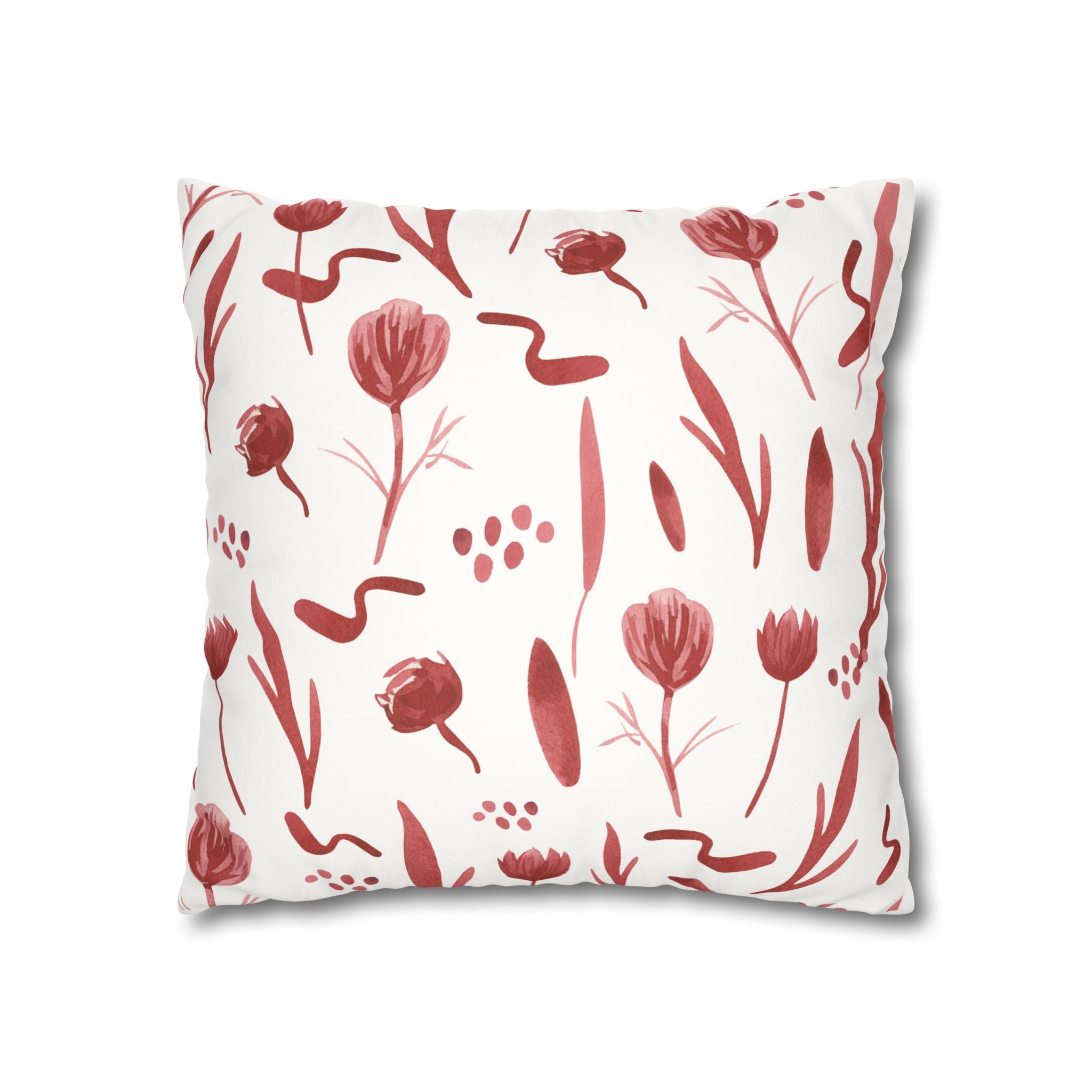 Faux Suede Square Pillowcase