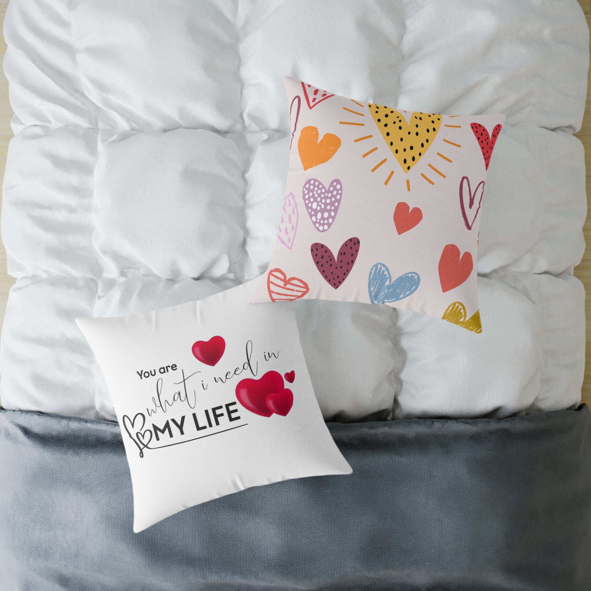 Love Quote Pillow, Decorative Cushion, Valentine's Gift, Home Decor, Cozy Accent Pillow, Heartfelt Gift Idea