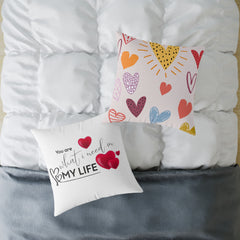 Love Quote Pillow, Decorative Cushion, Valentine's Gift, Home Decor, Cozy Accent Pillow, Heartfelt Gift Idea