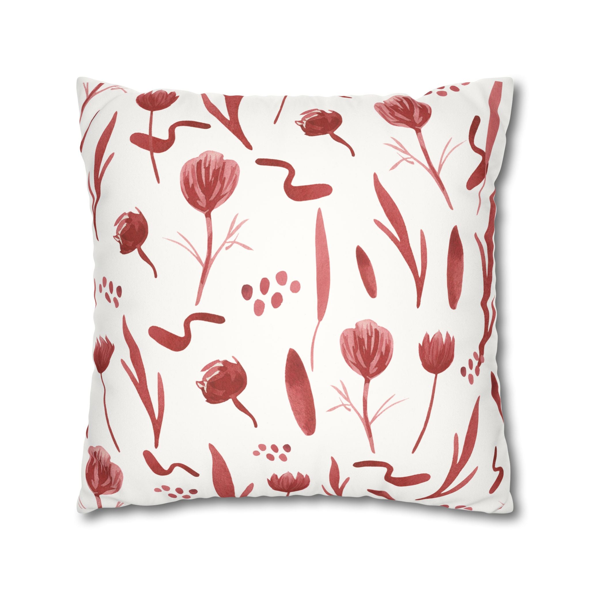 Faux Suede Square Pillowcase