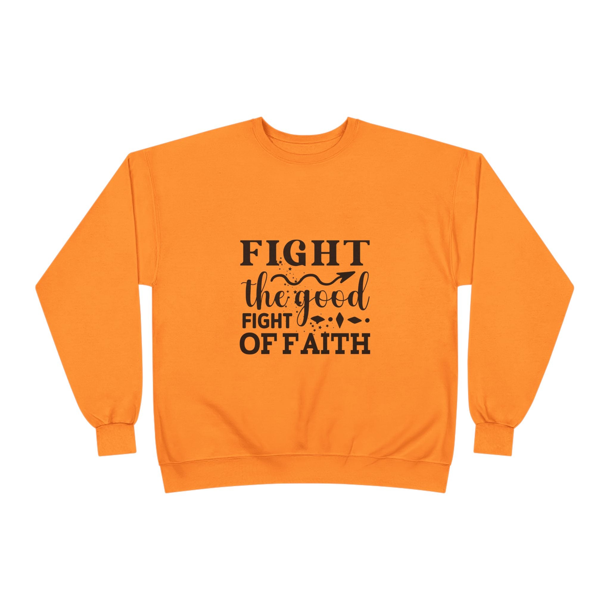 Inspirational Eco-Friendly Crewneck Sweatshirt | Fight the Good Fight of Faith, Motivational Gift, Unisex Apparel, Casual Wear, [...]