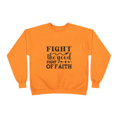 Inspirational Eco-Friendly Crewneck Sweatshirt | Fight the Good Fight of Faith, Motivational Gift, Unisex Apparel, Casual Wear, [...]
