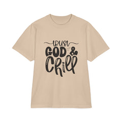Trust God & Chill Unisex Drop-Shoulder T-Shirt | Relaxed Style Tee for Faith Lovers, Comfortable Casual Wear, Gift for Friends, [...]
