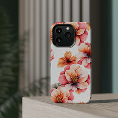 Floral Magnetic Phone Case, Stylish Flower Phone Cover, Durable Magnetic Tough Case, Trendy Floral Design Case, Perfect Gift for Her