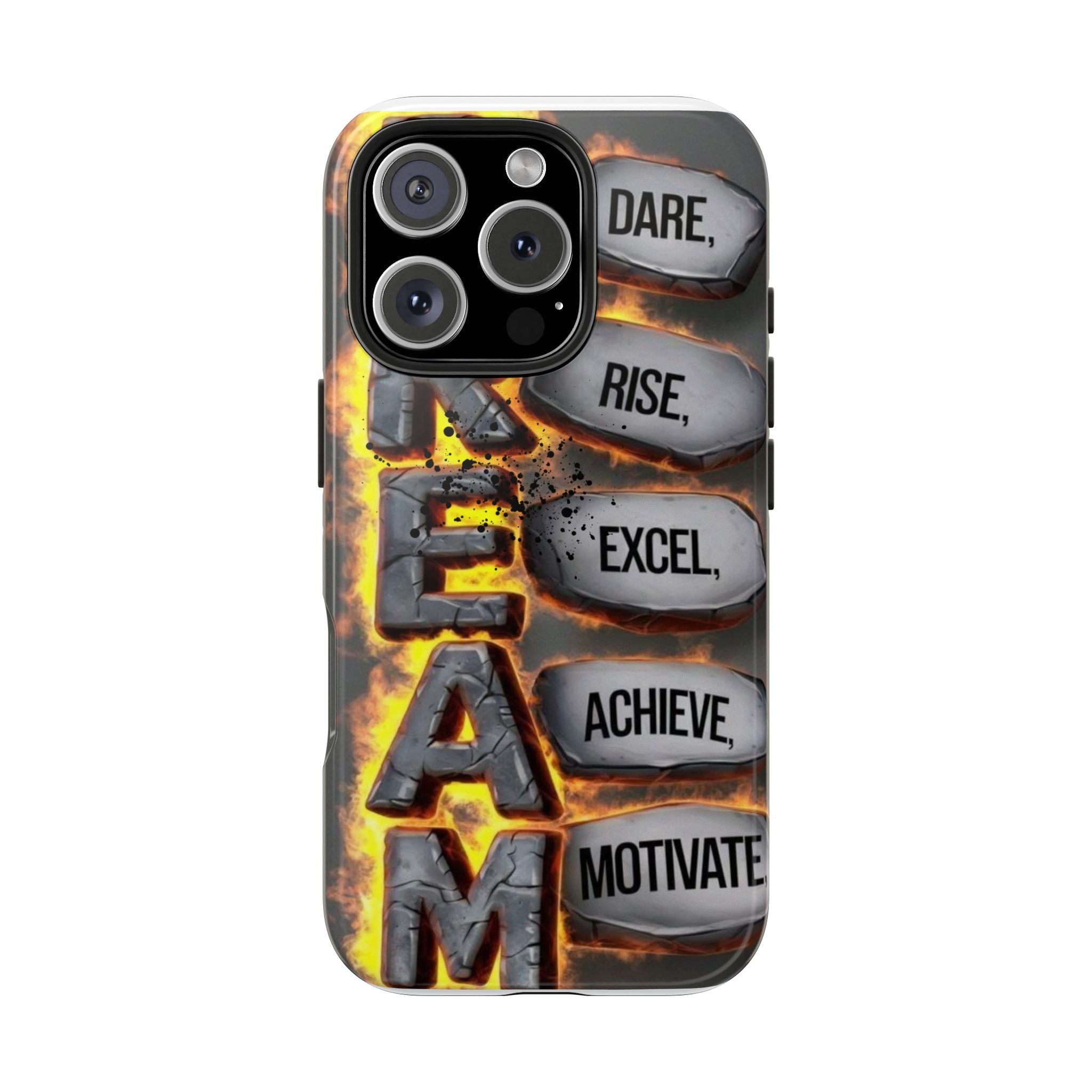 Inspirational Phone Case - Dare, Rise, Excel, Achieve, Motivate | Custom Tough Cases, Motivational Gifts, Phone Accessories, Unique [...]