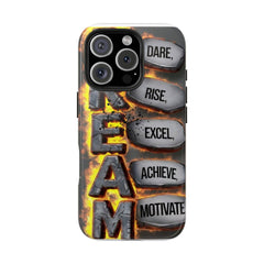 Inspirational Phone Case - Dare, Rise, Excel, Achieve, Motivate | Custom Tough Cases, Motivational Gifts, Phone Accessories, Unique [...]